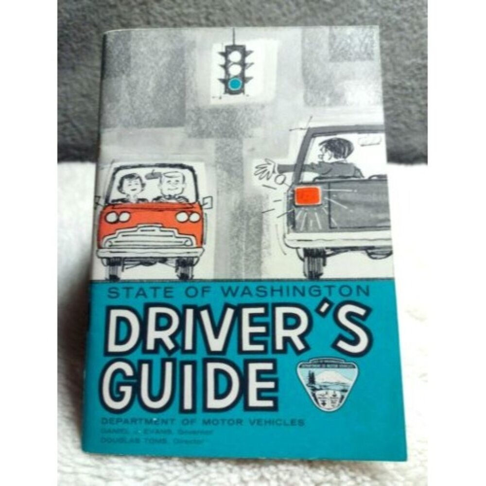 State Of Washington Drivers Guide Vintage 1980s Automobile Car Driving Softcover